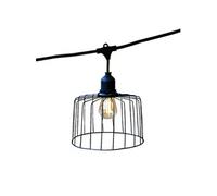 Guirlande cage métal NEMA 10 ampoules E27 6M