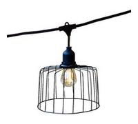 Guirlande cage métal NEMA 10 ampoules E27 6M