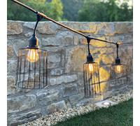 Guirlande cage métal NEMA 10 ampoules E27 6M