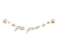 guirlande carton petite princesse 1.65m or métal - artifetes 79693 Jaune G