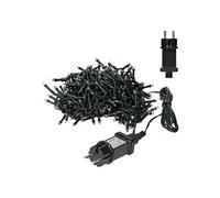 ECD Germany Guirlande Chaîne Lumineuse, 180 LEDs, PVC Vert Foncé, Blanc Chaud, IP44,