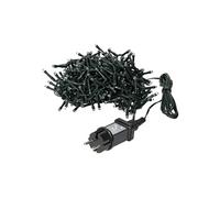 ECD Germany Guirlande Chaîne Lumineuse, 585x52 cm, PVC Vert Foncé, LED Blanc Froid, IP44, Grün