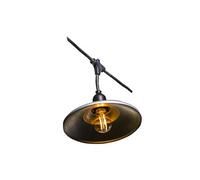 Guirlande lumineuse raccordable extérieur avec abat-jour en acier style industriel 10 ampoules à filament douille E27 LED blanc chaud BOWL GALVA LIGHT 6m