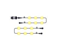 Lumisky Guirlande lumineuse d'extérieur BOLLY LIGHT 12 boules LED 11 m avec crochet