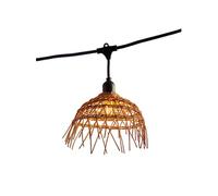 Lumisky Guirlande lumineuse extérieure HAWAII LIGHT 6 m 10x E27 LED blanc chaud abat-jour polyrotin