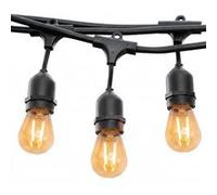 Guirlande lumineuse extérieure raccordable 62m avec 150 ampoules LED filament E27 blanc chaud MAFY LIGHT