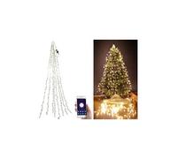 Lunartec Guirlande connectée pour sapin de Noël avec 8 fils et 320 LED