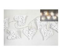 Guirlande CUr Rotin 10 Led 165cm Blanc Blanc