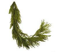 Guirlande d'aiguilles de pin pour décoration de vacances Transformez votre espace avec cette magnifique pièce artificielle (1,8 m)