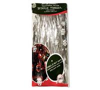 Guirlande de 2 000 Stalactites argentées pour Sapin de Noël, en Mylar Brillant à l'ancienne, 45,7 cm de Long, sans Danger pour Enfants et Animaux domestiques, à Suspendre avec Ornements et décoration