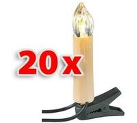 Lunartec Guirlande de 20 Bougies à LED pour Sapin de Noël
