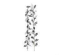Guirlande de Baies Rouges Artificielles 185 cm, Vigne | Décorative en Plastique pour Sapin de Noël, Mariage et pour fête, Décoration Murale et Fenêtre à Façonner