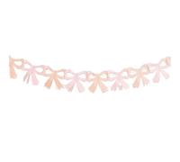 Guirlande de ballet en papier avec nœud papillon pour décorations de fête de mariage