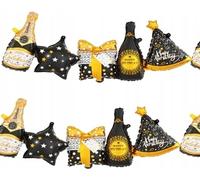 Guirlande de ballons Champagne cadeau 206x34cm Décoration d'anniversaire