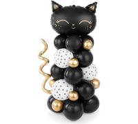 Guirlande de ballons chat noir