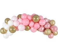 Guirlande de ballons DIY blanc rose or 200cm