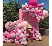 Guirlande de Ballons - EURO MEGA - 114 pcs - Rose - Rouge - Violet