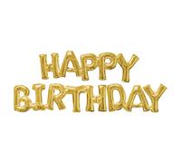 Guirlande de ballons "HAPPY BIRTHDAY" 190x25cm | Or