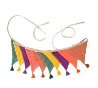 Guirlande De Banderoles En Crêpe Coton Coloré Décoration Murale Plafond Fanion Pour Chambres D En Bas Âge Séances Photo Bébé Drapeaux À Franges Interactifs Pour Chambre D'enfant