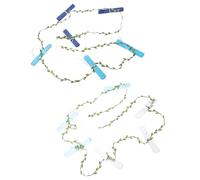 Guirlande de Boules de Fleurs en Papier de 8.2 Pieds de Long, 2 pièces, avec Feuille réaliste, pour Mariage, Anniversaire, décoration de la Maison, Guirlande de fête