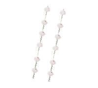 Guirlande de Boules de Fleurs en Papier de 8.2 Pieds de Long, 2 pièces, avec Feuille réaliste, pour Mariage, Anniversaire, décoration de la Maison, Guirlande de fête
