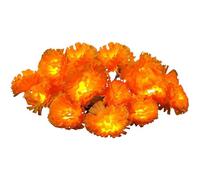 Guirlande de calendula avec lumières - Lumières LED pour guirlande de calendula | Décorations Diwali | Guirlande de fleurs de calendula éclairée artificielle à LED | Décoration pour le jour des morts