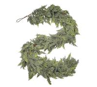 Guirlande de cèdre Artificiel - Guirlande de pin de cèdre de Porte d'hiver de 70,87 Pouces d'épaisseur - Accessoires d'ambiance de Vacances pour Manteau Mural extérieur et intérieur de Jardin