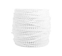 Guirlande de chaîne de perles de ficelle de perles, fil de fleur de perles de perles blanches Chaîne de garniture de perles de perles rondes Brins de perles pour décorer les cordes de perles(Blanc)