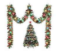 Guirlande de cheveux d'ange de Noël - Décoration réutilisable brillante pour les scènes | Guirlande de Noël Décorations en film de Noël - Pour fête du Nouvel An, anniversaire, plafond, fenêtre, salle