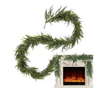 Guirlande de conifères artificiels - Corde décorative de Noël, Couronne d'aiguilles Imitation | Décoration d'intérieur Rustique, Arche de Rampe de Balcon, étagère enneigée pour Murs, fêtes, Salon