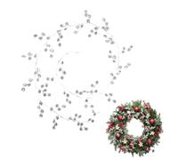 Guirlande de - Couronne de Noël | Décoration d'intérieur - Couronne Transparente de 15,2 cm pour Sapin de Noël, décoration de Vigne pour scènes de Vacances, fête de Mariage, décoration Festive