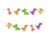 Guirlande de dinosaures, guirlande de dinosaures imprimable, bannière de dinosaures, décorations de fête dinosaures, guirlande de fête dinosaures, imprimables de fête. C'est un fichier numérique. Pas