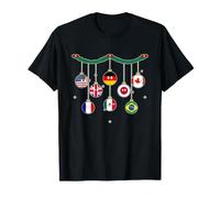 Guirlande de Drapeaux de Noël Countryball T-Shirt