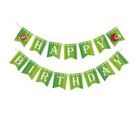 Guirlande de Drapeaux de Rugby en Papier Vert