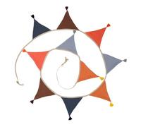Guirlande de fanions à franges en mousseline de coton pour chambre d'enfant - 2,6 m