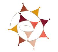 Guirlande de fanions à franges en mousseline de coton pour chambre d'enfant - 2,6 m