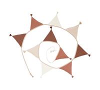 Guirlande de fanions à franges en tissu pour chambre d'enfant - 2,6 m de long