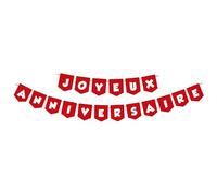 Guirlande de Fanions Caars Joyeux Anniversaire, 12,5 x 15 cm, Papier Couché 200g