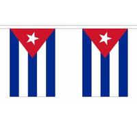 Guirlande de fanions Cuba en polyester de 6 m avec 20 fanions FlagSuperstore