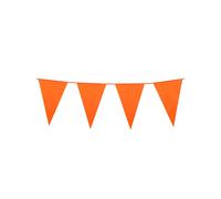 Guirlande de fanions décoration de fête orange 10m