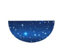 Guirlande de fanions en demi-cercle à motif étoiles bleues à suspendre pour l'extérieur