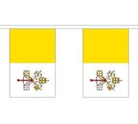 Guirlande de fanions en polyester 6 m avec 20 fanions de la Cité du Vatican FlagSuperstore