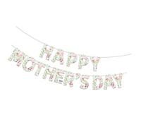 Guirlande de fanions « Happy Mother's Day » - Fournitures de fête des mères - Décorations pour les femmes et les rassemblements spéciaux