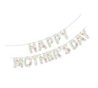 Guirlande de fanions joyeuses pour la fête des mères pour célébrer les mamans Décoration de fête à la maison Cadeau de mères