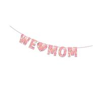 Guirlande de fanions joyeuses pour la fête des mères pour célébrer les mamans Décoration de fête à la maison Cadeau de mères