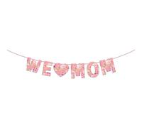 Guirlande de fanions joyeuses pour la fête des mères pour célébrer les mamans, décoration de fête à la maison