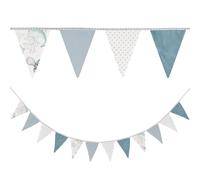 Guirlande de fanions pour Chambre d'enfant - Guirlande de fanions en Plein air pour Anniversaire 350 cm - 12 Triangles (15 cm x 22 cm) Animaux Aquatiques