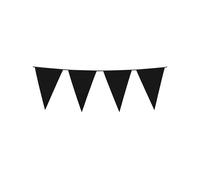 Guirlande de fanions pour décoration de fête noire 10m