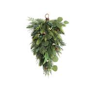 Guirlande de Feuillage 70 cm avec Mini Pommes de Pin et Baies Blanches en Matériau Naturel : Pommes de Pin