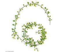 Guirlande de feuilles artificielles - Plastique - 125 cm Vert G